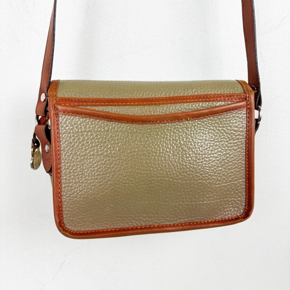Vintage Dooney & Burke Two Tone Leather Satchel Bag - Picture 6 of 12